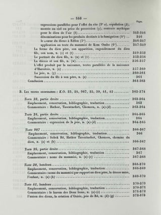 Textes fondamentaux de la th&eacute;ologie de Kom Ombo. Tome I & II (complete set)[newline]M0739h-19.jpeg