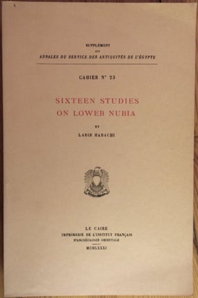 Item #M0742 Sixteen studies on lower Nubia. HABACHI Labib[newline]M0742.jpg