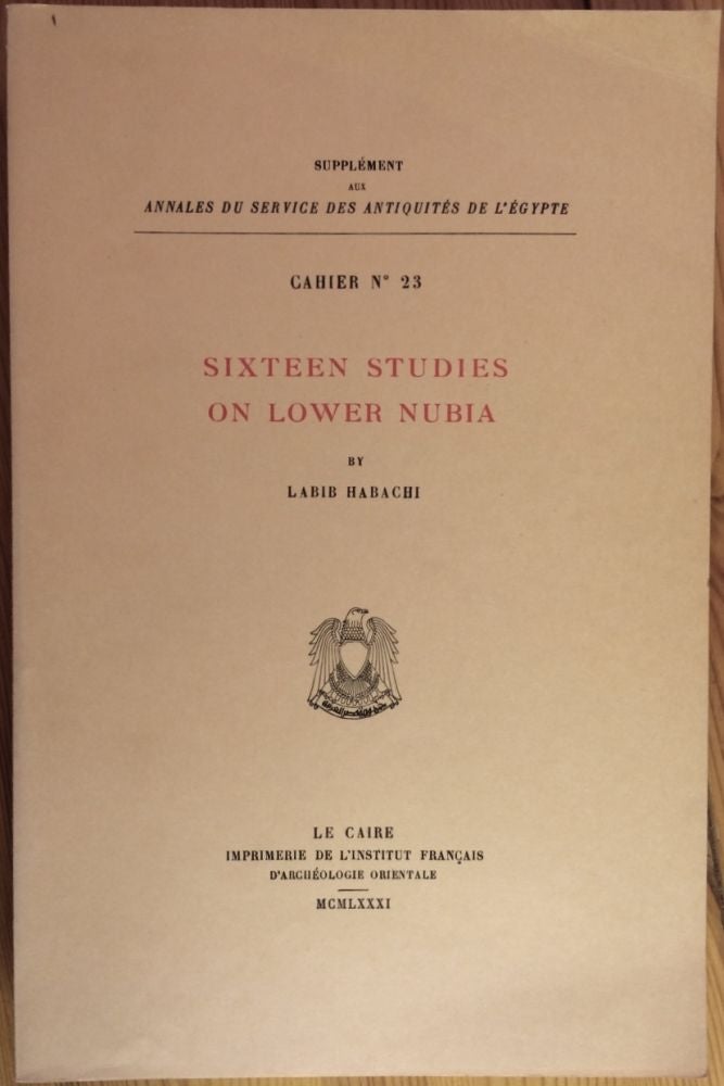 Item #M0742 Sixteen studies on lower Nubia. HABACHI Labib.[newline]M0742.jpg