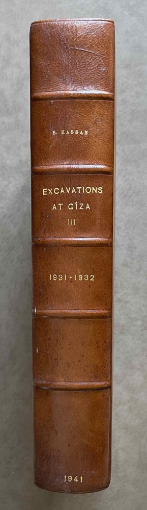 Item #M0753 Excavations at Giza. Vol. III (1931-1932). HASSAN Selim.[newline]M0753-00.jpeg