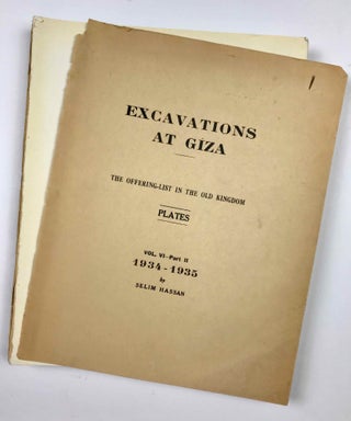 Excavations at Giza. Vol. VI. Part 2,2 (1934-1935): The Offering-List in the Old Kingdom. Plates.[newline]M0757c-02.jpeg