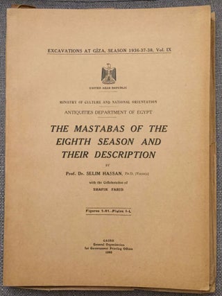 Item #M0762a Excavations at Giza. Vol. IX (1937-1938). The mastabas of the eighth season and...[newline]M0762a.jpg