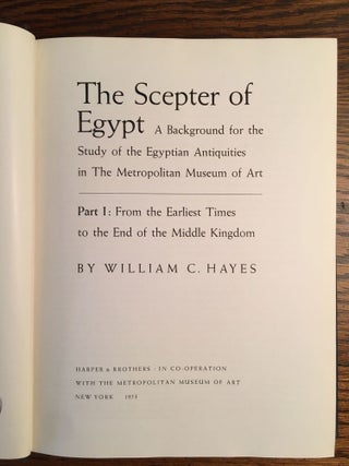 The scepter of Egypt. Vol. I: From the Earliest Times to the End of the Middle Kingdom. Vol. II: The Hyksos Period and the New Kingdom (1675–1080 B.C.) (complete set)[newline]M0771c-04.jpg