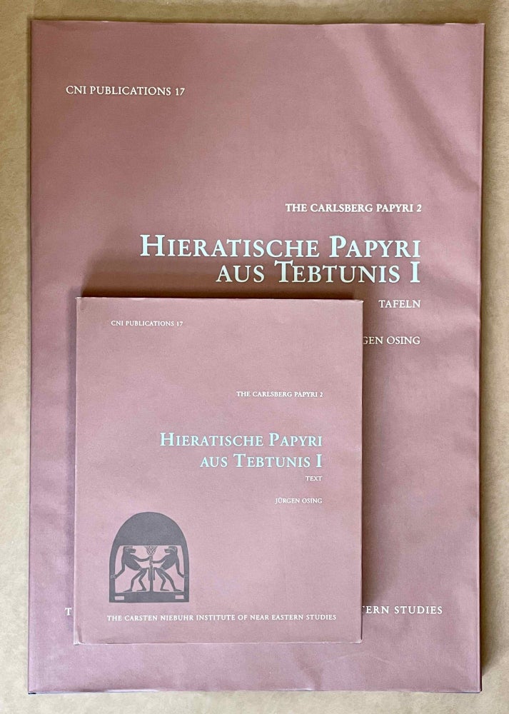 Item #M0783 Hieratische Papyri aus Tebtunis, I (The Carlsberg Papyri, vol. 2) (2 volumes, complete set). OSING Jürgen.[newline]M0783-00.jpeg