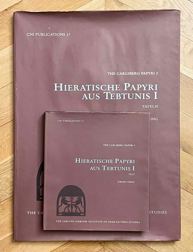 Item #M0783h Hieratische Papyri aus Tebtunis, I (The Carlsberg Papyri, vol. 2) (2 volumes, complete set). OSING J&uuml;rgen.[newline]M0783h-00.jpeg
