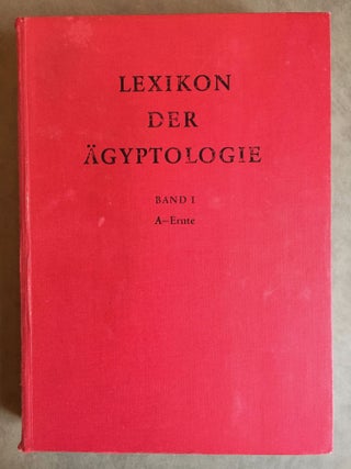 Lexikon der Ägyptologie. Band I to VII, complete 7 volumes + Bemerkungen und Korrekturen zum Lexikon der Ägyptologie (&) Index (2 vols)[newline]M0785b-01.jpg