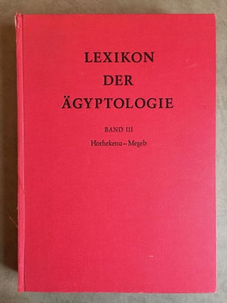 Lexikon der Ägyptologie. Band I to VII, complete 7 volumes + Bemerkungen und Korrekturen zum Lexikon der Ägyptologie (&) Index (2 vols)[newline]M0785b-09.jpg