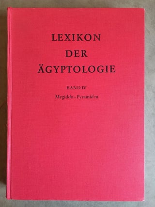 Lexikon der Ägyptologie. Band I to VII, complete 7 volumes + Bemerkungen und Korrekturen zum Lexikon der Ägyptologie (&) Index (2 vols)[newline]M0785b-13.jpg