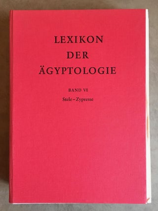 Lexikon der Ägyptologie. Band I to VII, complete 7 volumes + Bemerkungen und Korrekturen zum Lexikon der Ägyptologie (&) Index (2 vols)[newline]M0785b-20.jpg