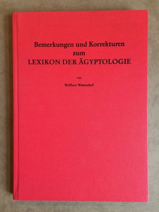 Lexikon der Ägyptologie. Band I to VII, complete 7 volumes + Bemerkungen und Korrekturen zum Lexikon der Ägyptologie (&) Index (2 vols)[newline]M0785b-24.jpg