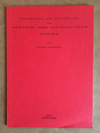 Lexikon der Ägyptologie. Band I to VII, complete 7 volumes + Bemerkungen und Korrekturen zum Lexikon der Ägyptologie (&) Index (2 vols)[newline]M0785b-27.jpg