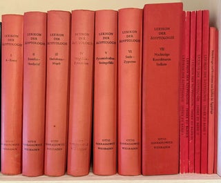 Item #M0785h Lexikon der Ägyptologie. Band I to VII + 5 fascicles of indices + Bemerkungen und...
