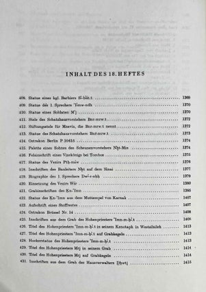 Urkunden (IV) der 18. Dynastie. Historisch-biographische Urkunden. Hefte 17-19 + 20-21 + 22 (complete set)[newline]M0794d-05.jpeg