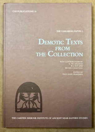 Item #M0800b Demotic Texts from the Collection (The Carlsberg Papyri, vol. 1). FRANDSEN Paul John...