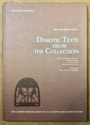 Item #M0800e Demotic Texts from the Collection (The Carlsberg Papyri, vol. 1). FRANDSEN Paul John...