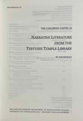Narrative Literature from the Tebtunis Temple Library (The Carlsberg Papyri, vol. 10)[newline]M0808-01.jpeg