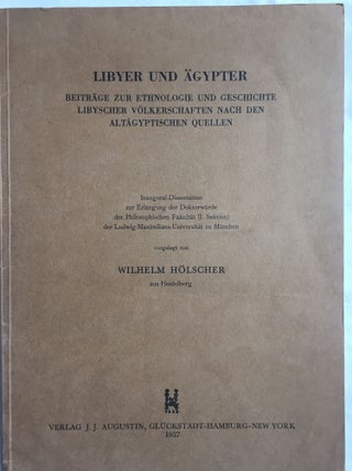 Item #M0816a Libyer und Ägypter. HÖLSCHER W