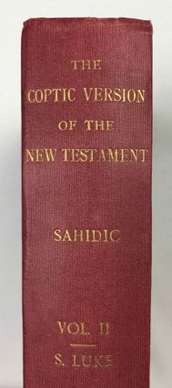 The Coptic version of the New Testament in the Southern dialect otherwise called Sahidic and Thebaic, 7 volumes (complete set)[newline]M0817d-12.jpeg