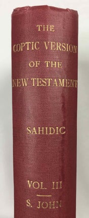 The Coptic version of the New Testament in the Southern dialect otherwise called Sahidic and Thebaic, 7 volumes (complete set)[newline]M0817d-18.jpeg