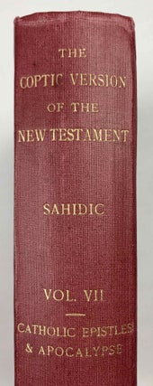 The Coptic version of the New Testament in the Southern dialect otherwise called Sahidic and Thebaic, 7 volumes (complete set)[newline]M0817d-46.jpeg