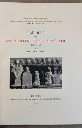 Rapports préliminaires. Tome I. 1e partie: Deir el-Medineh (1922-1923).[newline]M0828-31.jpg