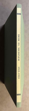 Item #M0828a Rapports préliminaires. Tome I. 1e partie: Deir el-Medineh (1922-1923). BRUYERE...