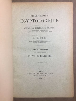 Oeuvres diverses