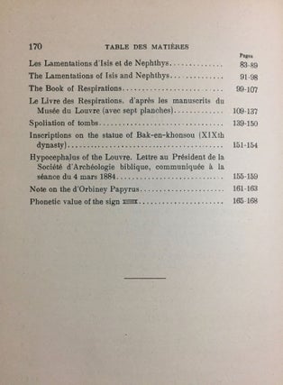 Oeuvres diverses