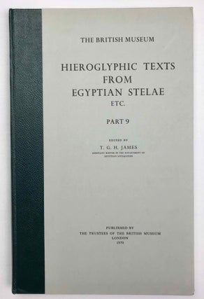 Item #M0848d Hieroglyphic Texts from Egyptian Stelae in the British Museum. Part IX. JAMES Thomas...[newline]M0848d-00.jpeg