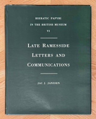Item #M0853d Late ramesside letters and communications. JANSSEN Jacobus Johannes