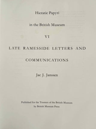 Late ramesside letters and communications[newline]M0853d-02.jpeg