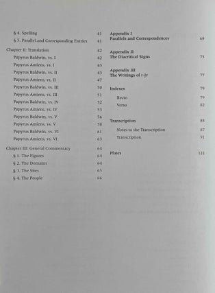 Grain Transport in the Ramesside Period. Papyrus Baldwin and Papyrus Amiens.