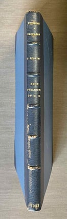 Item #M0857b Deux pyramides du Moyen Empire. JEQUIER Gustave