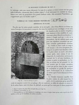 Le monument fun&eacute;raire de P&eacute;pi II. Tome I: Le tombeau royal. Tome II: Le temple. Tome III: Les approches du temple (complete set)