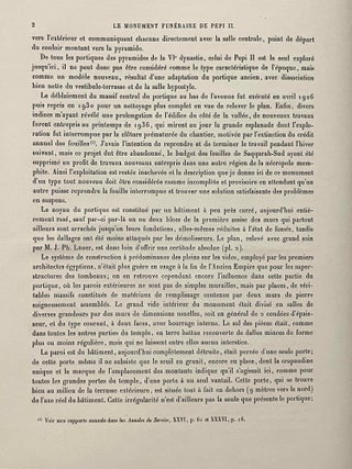 Le monument fun&eacute;raire de P&eacute;pi II. Tome III: Les approches du temple