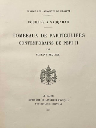 Tombeaux de particuliers contemporains de P&eacute;pi II