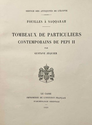 Tombeaux de particuliers contemporains de Pépi II