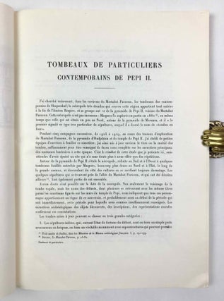 Tombeaux de particuliers contemporains de Pépi II