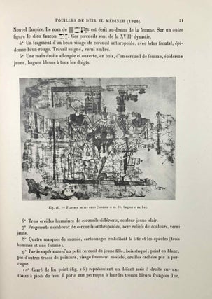 Rapports sur les fouilles de Deir el-Medineh (1926)
