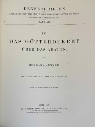 Das G&ouml;tterdekret &uuml;ber das Abaton