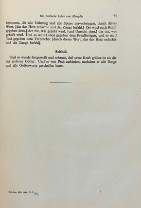 Die politische Lehre von Memphis