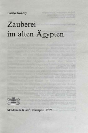 Zauberei im alten Ägypten