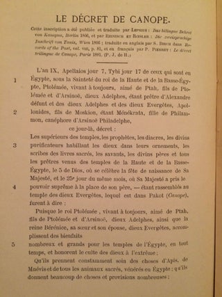 Choix de textes égyptiens. Traductions inédites de François Chabas publiées par P.J. de Horrack.[newline]M0901-05.jpg