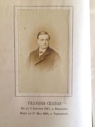 Choix de textes égyptiens. Traductions inédites de François Chabas publiées par P.J. de Horrack.