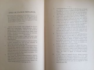 Choix de textes égyptiens. Traductions inédites de François Chabas publiées par P.J. de Horrack.