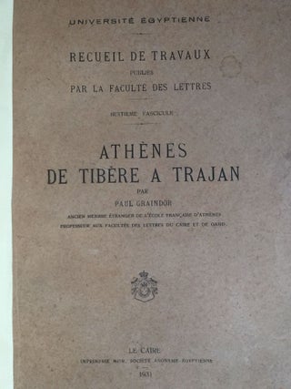 Athènes de Tibère à Trajan