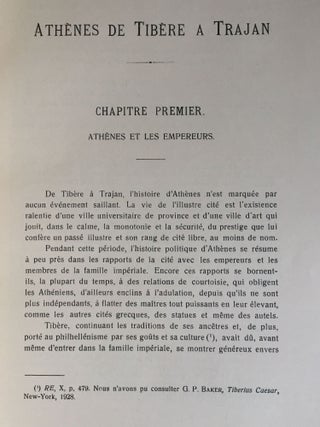 Athènes de Tibère à Trajan