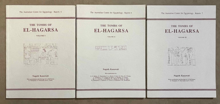 Item #M0906 The tombs of El-Hagarsa. Vol. I, II & III (complete set). KANAWATI Naguib et alii.[newline]M0906-00.jpeg