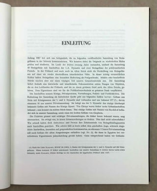 Steingefässe mit Inschriften der Frühzeit und des Alten Reiches