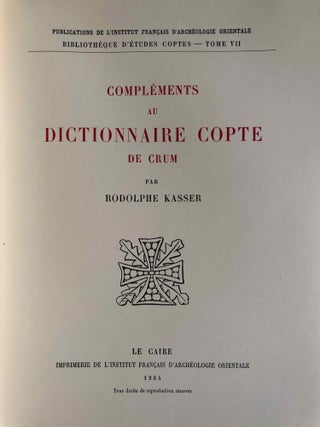 Compl&eacute;ments au dictionnaire copte de Crum[newline]M0917g-01.jpg